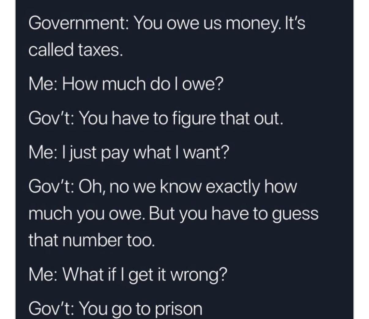 Taxes Amiright